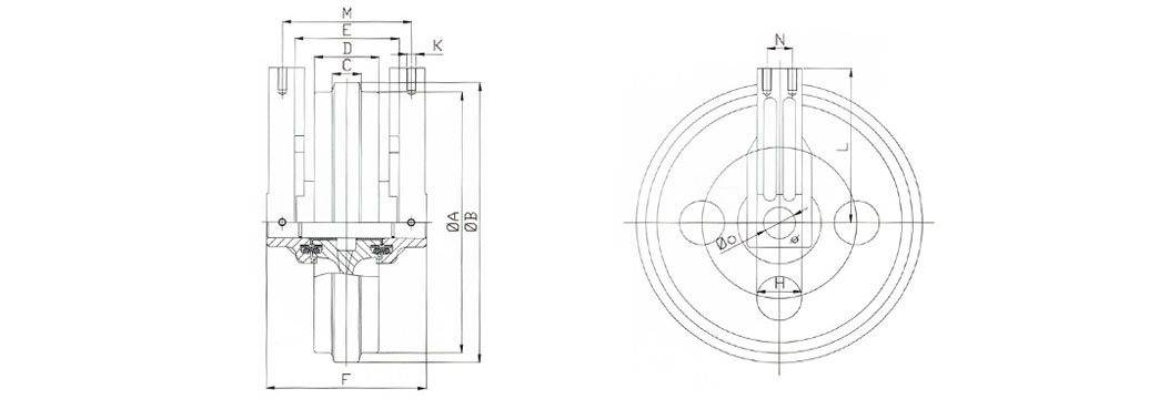 Hyosung Korea Idler CAD Drawings