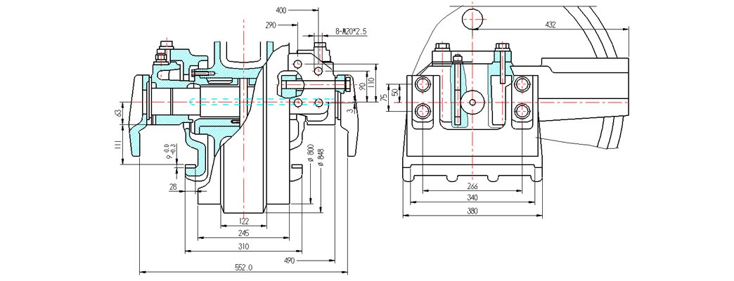 Drawing of D155 idler wheel