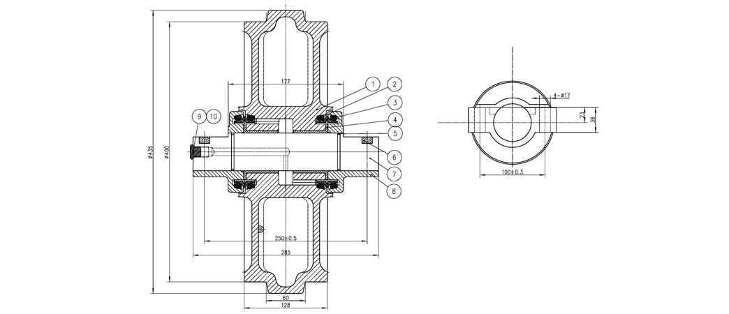 Drawing for D4D Idler